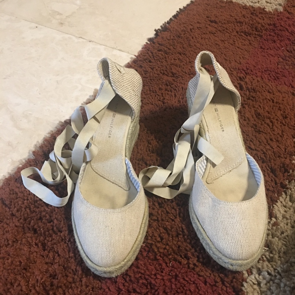 Tommy Hilfiger Ribbons Wedge Shoes
